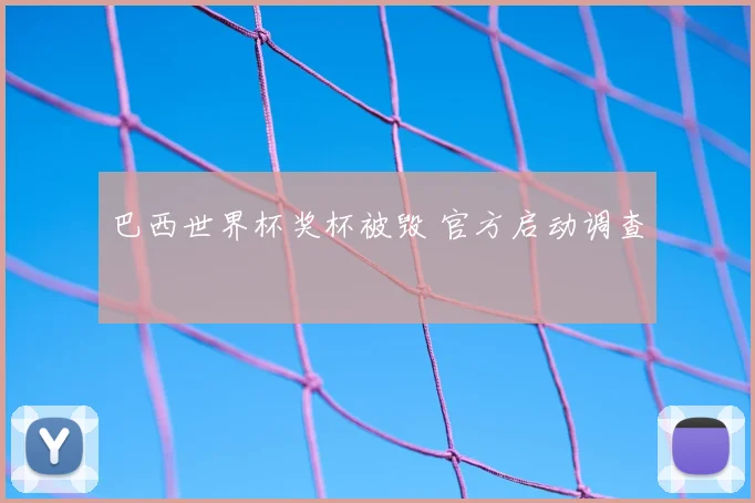 巴西世界杯奖杯被毁 官方启动调查